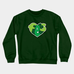 <3 fiets (green) Crewneck Sweatshirt